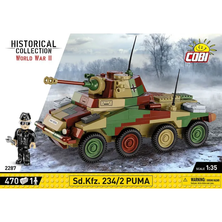 [COBI-2287] Sd.Kfz 234/2 PUMA 470 Pièces (COBI-2287)