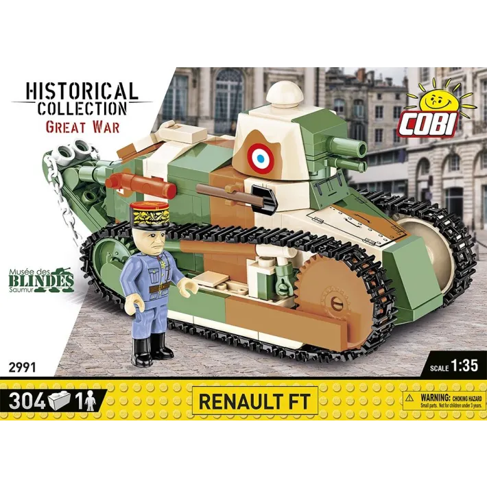 [COBI-2991] Char léger RENAULT FT 302 Pièces (COBI-2991)
