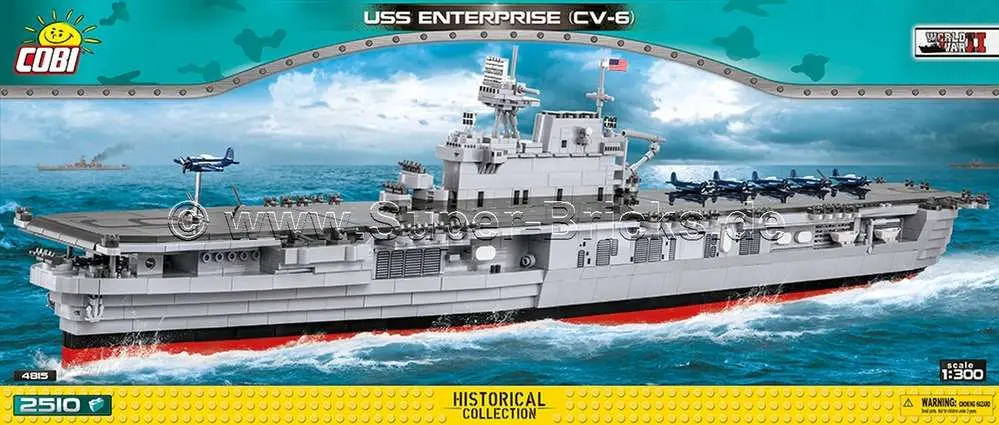 Porte-avions USS ENTERPRISE CV-6 2510 Pièces (COBI-4815)