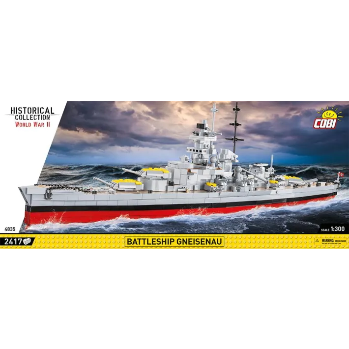 [COBI-4835] Battleship GNEISENAU 2417 Pièces (COBI-4835)