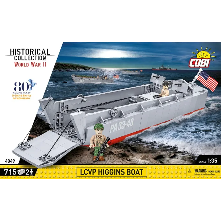LCVP HIGGINS BOAT 715 Pièces (COBI-4849)