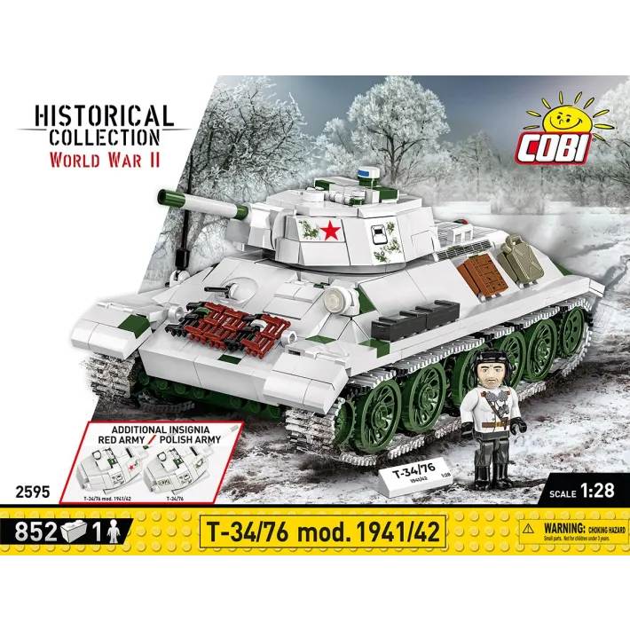 [COBI-2595] T-34/76 mod.1941/42 852 Pièces (COBI-2595)