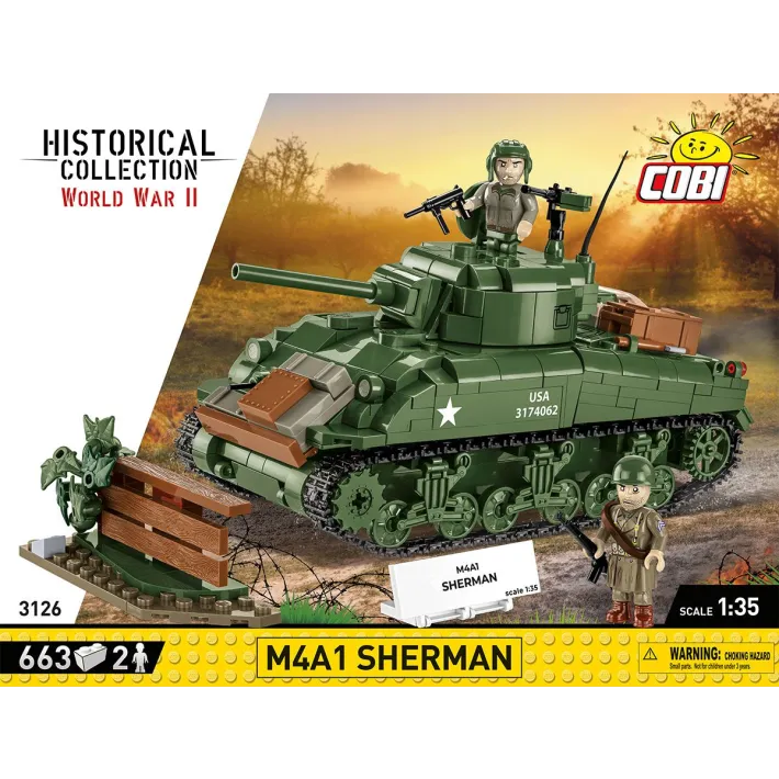 [COBI-3126] M4A1 SHERMAN 663 Pièces (COBI-3126)