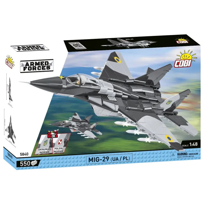 [COBI-5840] MIG-29 2en1 (Polonais / Forces aériennes Ukrainiennes)  590 Pièces (COBI-5840)