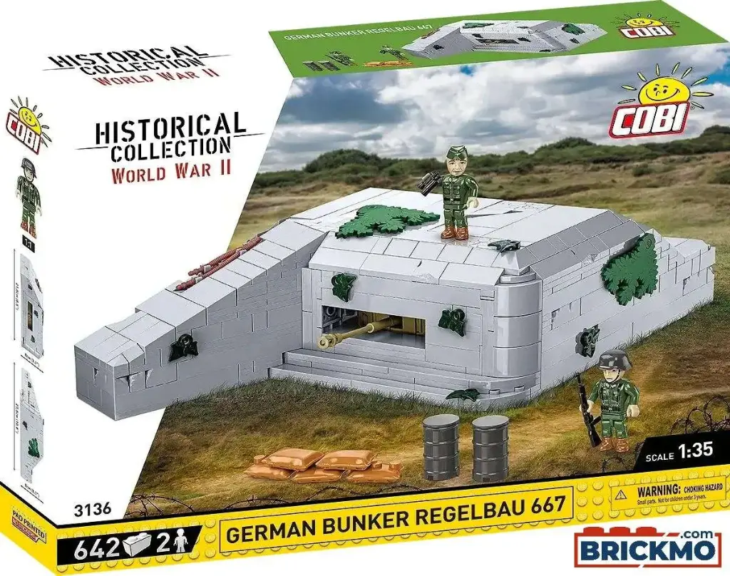 [COBI-3136] GERMAN BUNKER REGELBAU 642 Pièces (COBI-3136)