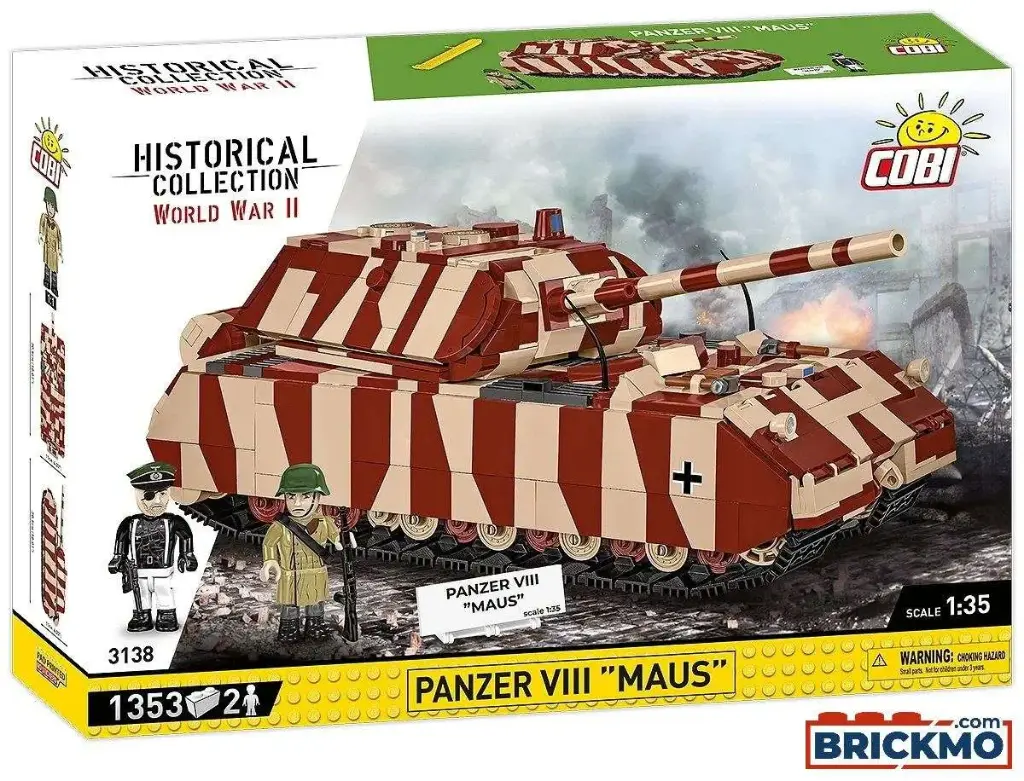 [COBI-3138] PANZER VIII MAUS 1342 Pièces (COBI-3138)